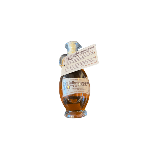 Bouteille d'huile de noisettes