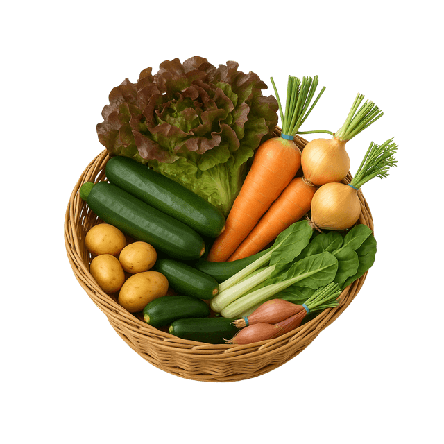 Panier de légumes : moyen / grand 🧺