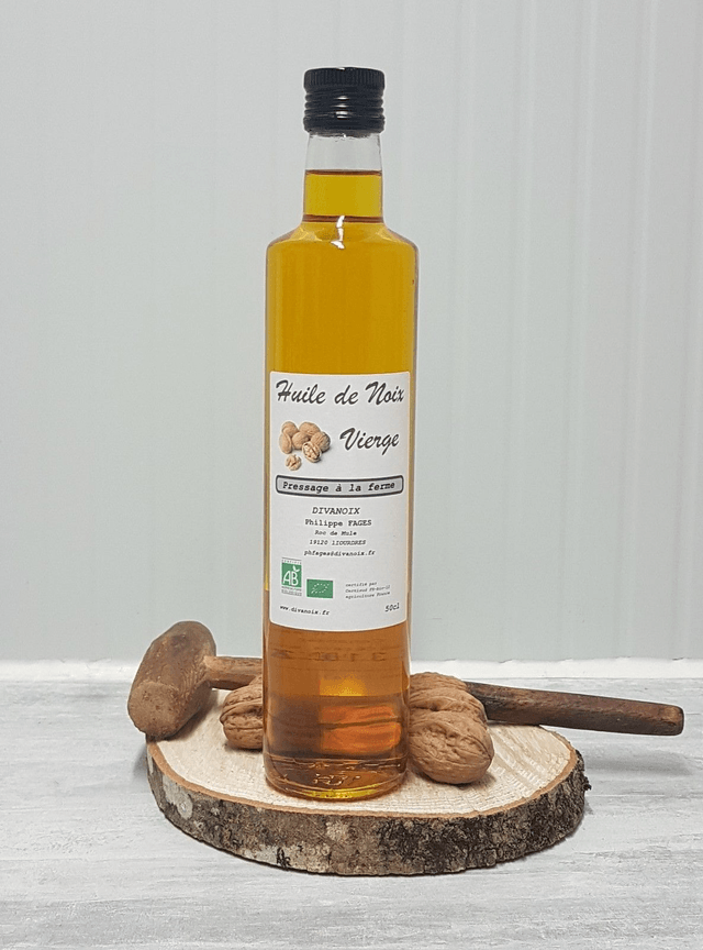 Huile de noix bio bouteille 25 cl