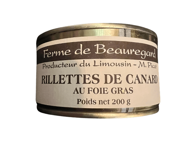 Rillettes de canard au foie gras 200 g