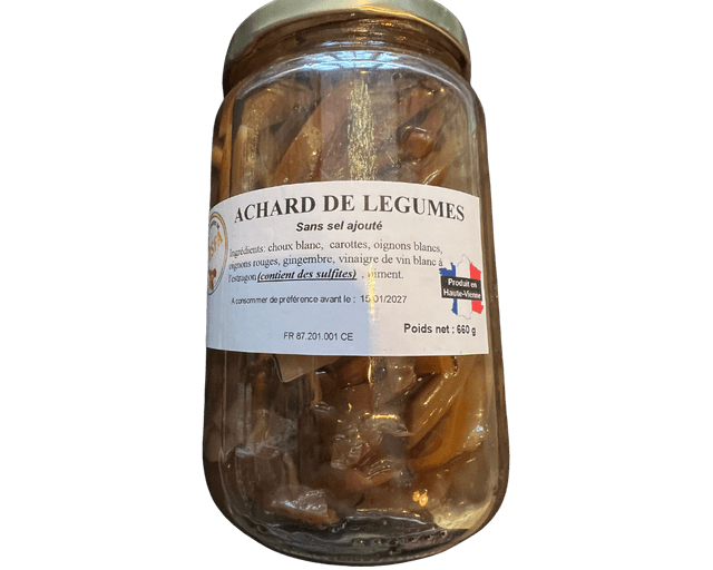 Achard de légumes