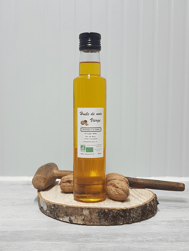 Huile de noix bio bouteille 25 cl