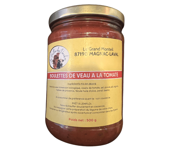 Boulette de veau à la tomate