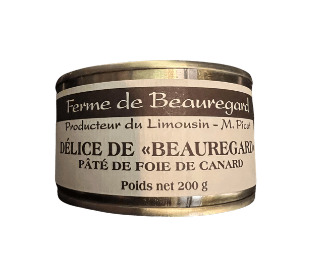 Délice de beauregard, paté de foie de canard 200g