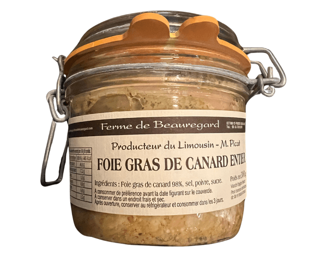Foie gras entier de canard en bocal