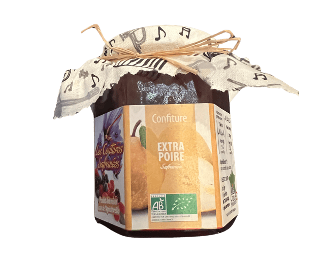 Confiture extra de poire safranée 200g