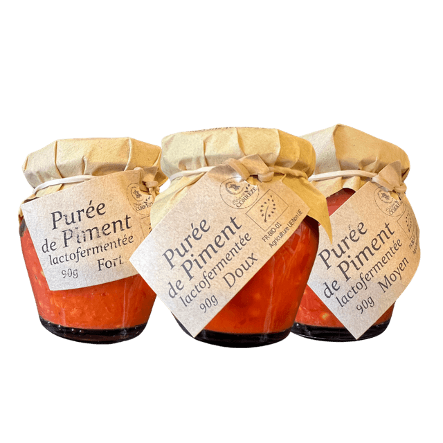 Purée de Piment Lactofermentée Fort / Moyen / Doux