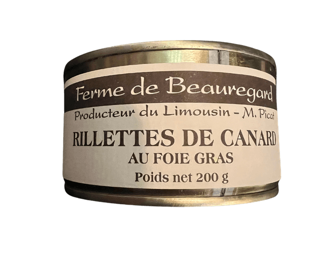 Rillettes de canard au foie gras 200 g
