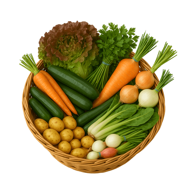 Panier de légumes : moyen / grand 🧺